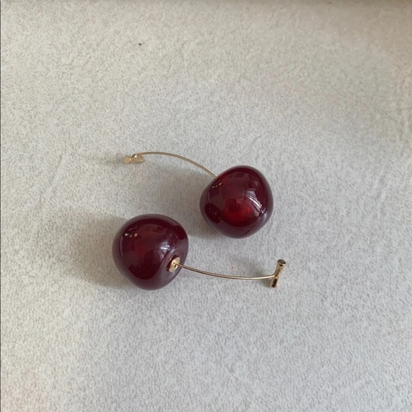 Cherry drop earrings - Picture 5 of 5